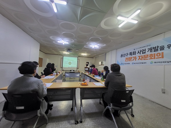 용산구 특화 과정 개발을 위한 전문가 자문회의 사진