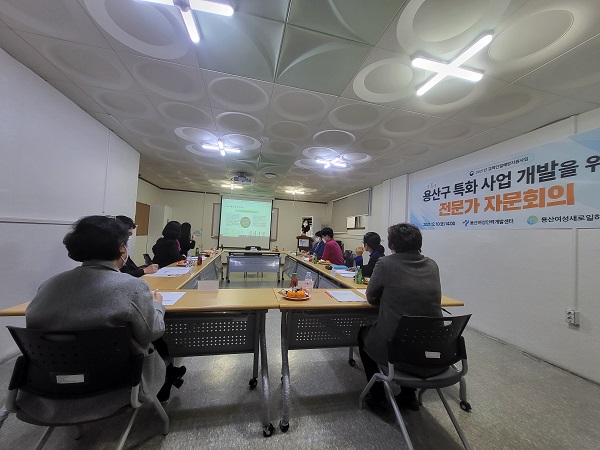 용산구 특화 과정 개발을 위한 전문가 자문회의 사진