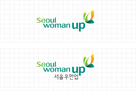 seoul womanup 로고 시그니처 타입 A