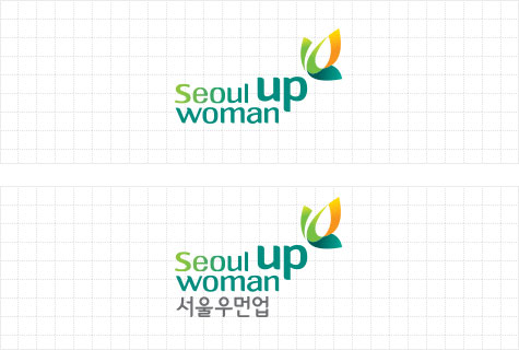 seoul womanup 로고 시그니처 타입 C